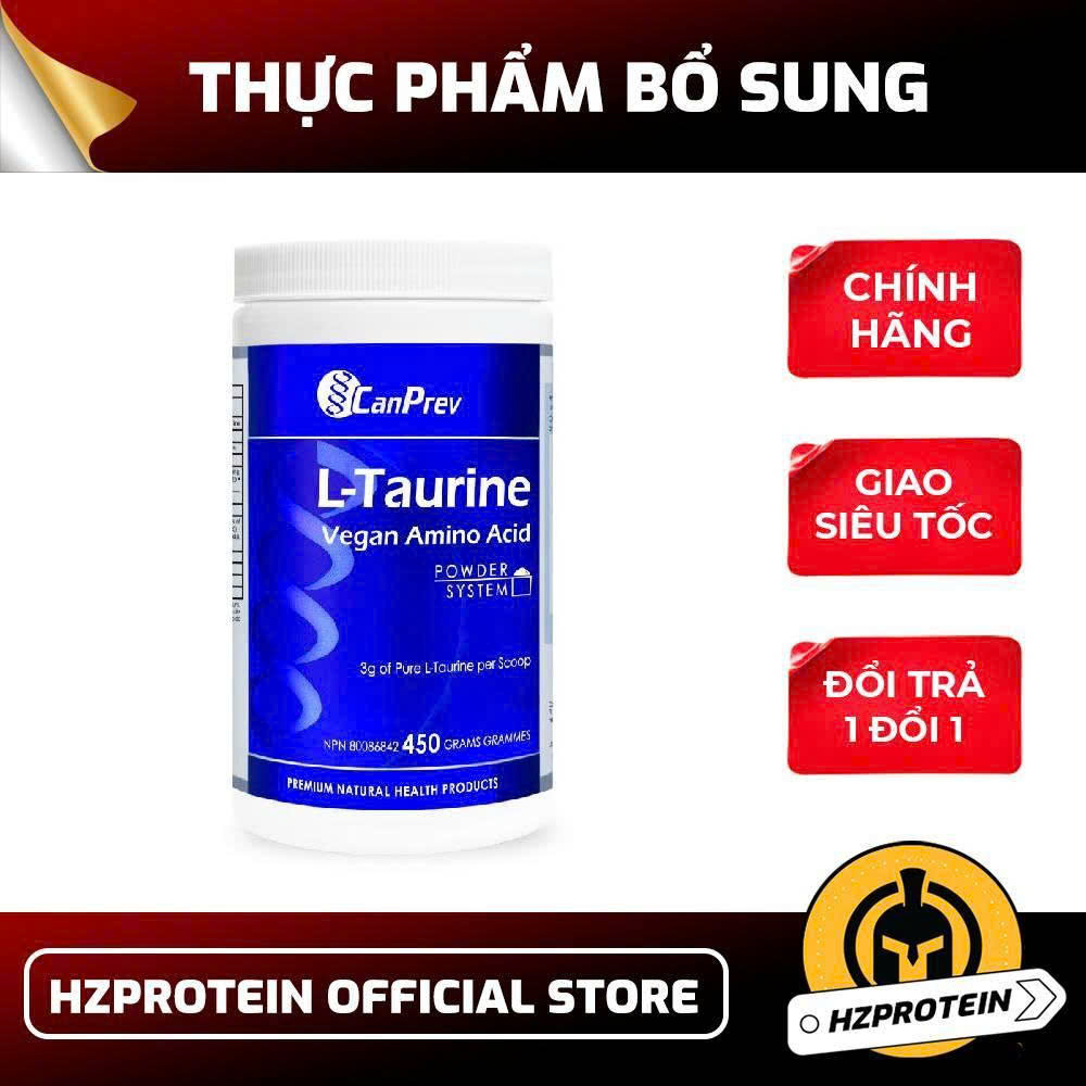 CanPrev L-Taurine 450g – Hỗ Trợ Giảm Mệt Mỏi, Tăng Năng Lượng