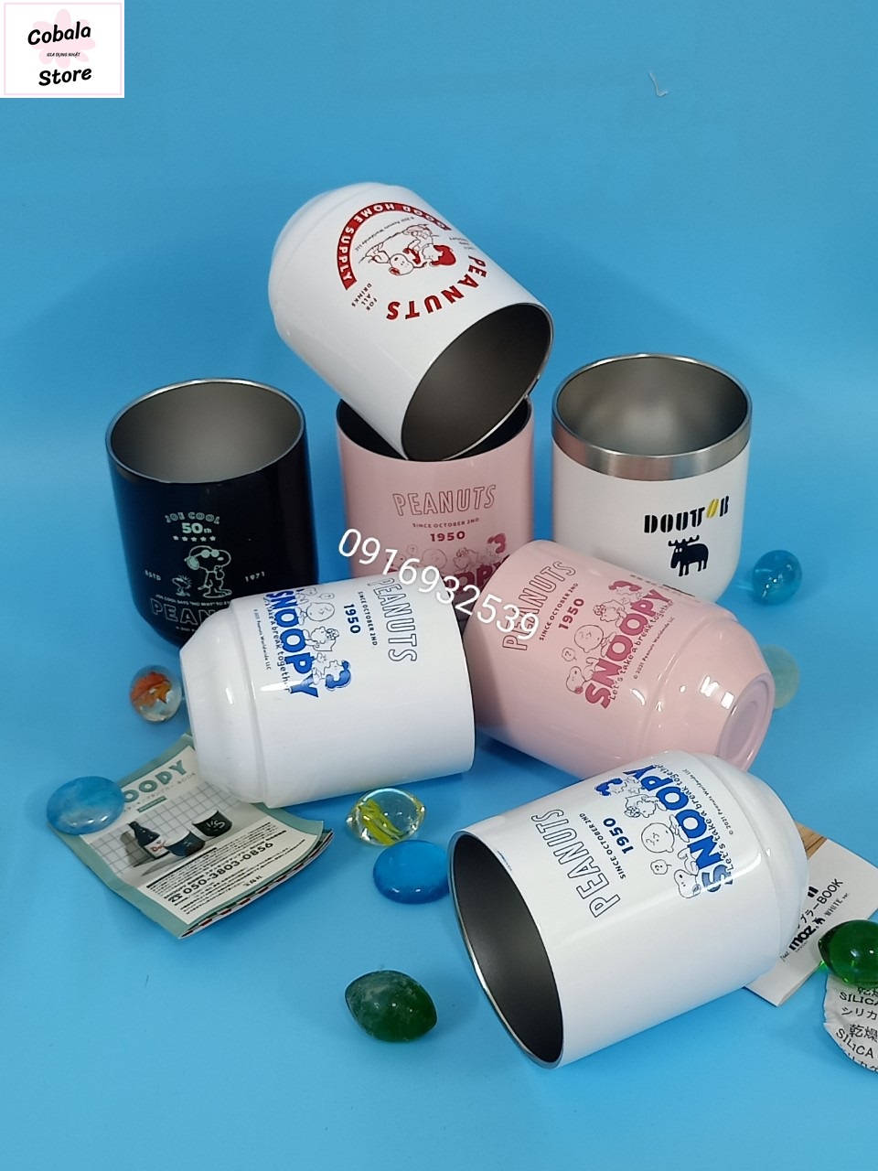 Cốc giữ nhiệt Nhật bãi dung tích 350ml dày đẹp giữ nhiệt 6 tiếng - Gia Dụng Nhật - Cobala Store