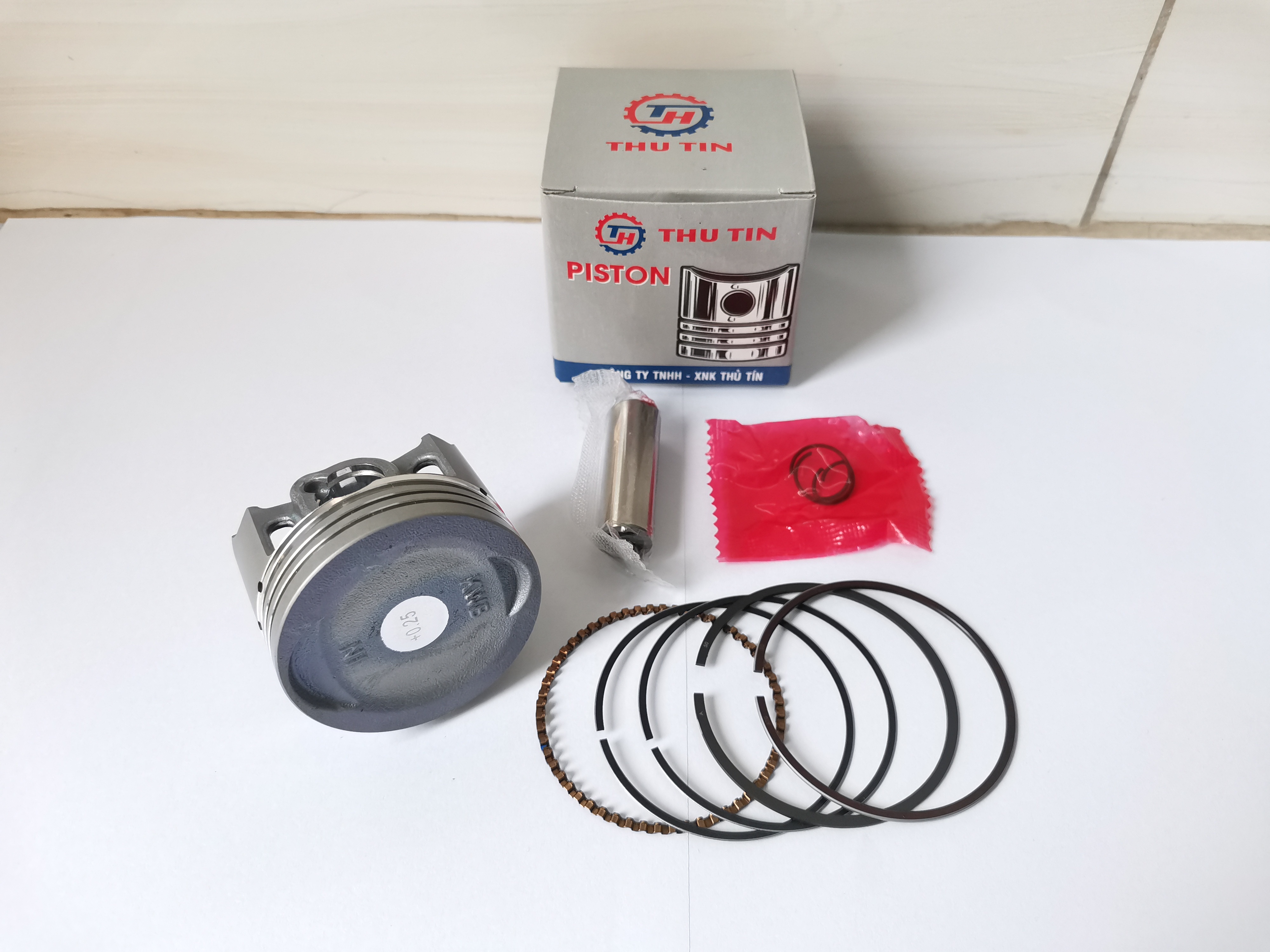 Bộ piston+bạc Wave S cao cấp cos 1 đến cos 2