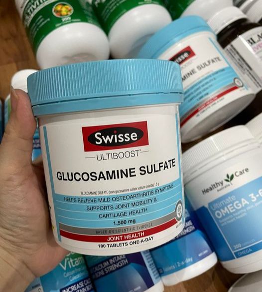 Viên uống xương khớp Swisse glucosamine sulfate 1500mg 180 viên Úc
