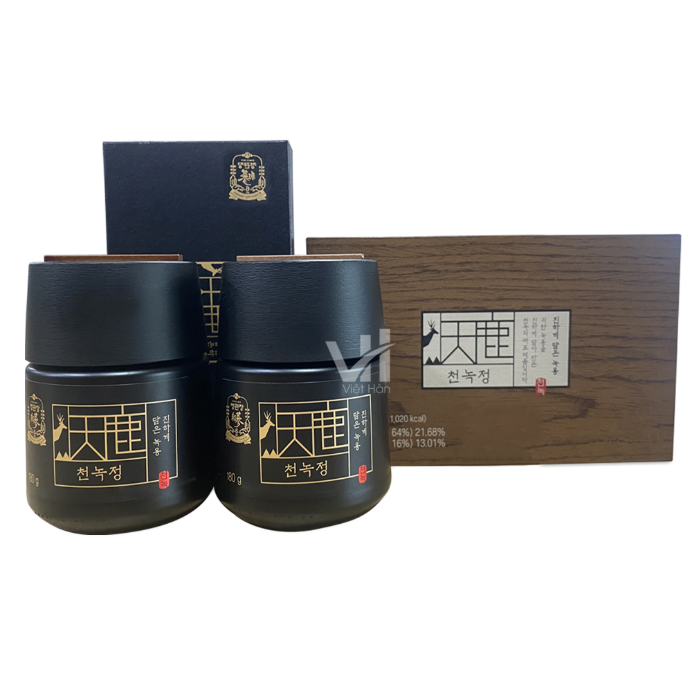 Cao Hồng Sâm Nhung Hươu KGC Cheon Nok hộp 2 lọ x 180gr – Hạn chế mệt mỏi, căng thẳng