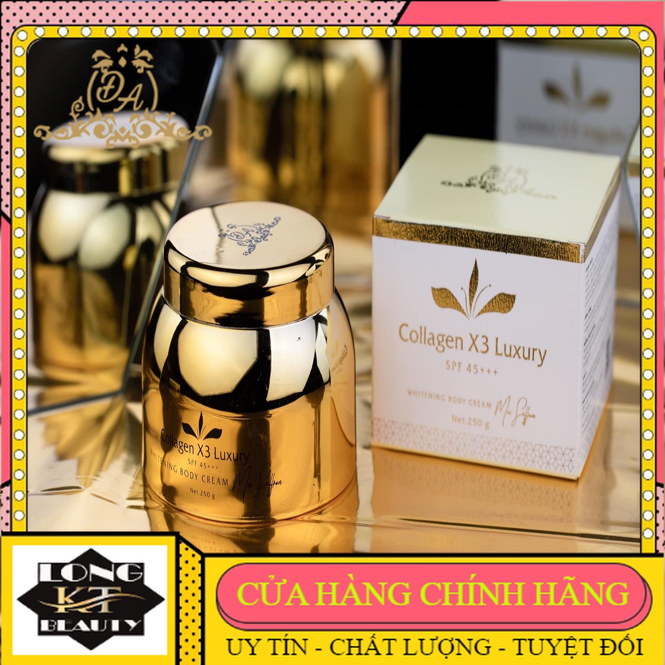 [[Team Cào - Chính hãng - Mỹ phẩm Đông Anh ]]Tặng kèm kích trắng - Team Cào công ty Body Collagen X3 Luxury  Kem Body dưỡng trắng da Mẫu Mới x3 Đông anh Bao bì mới, sang trọng, đẳng cấp.Chất lượng vượt trội tối ưu SPF 45+