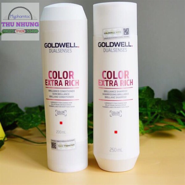 Bộ dầu gội xả Goldwell Color Extra Rich giữ màu tóc nhuộm lâu phai 250ml/200ml