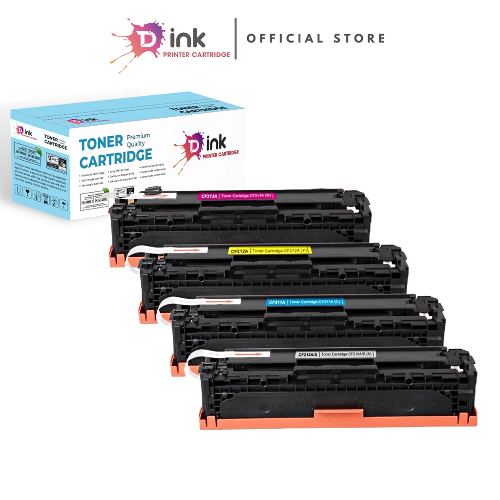 Hộp Mực Cao Cấp TDink CF210A, 211A, 212A, 213A - Dùng cho máy in laser màu HP Laserjet Pro 200 M251 / M276 / 7100 ...