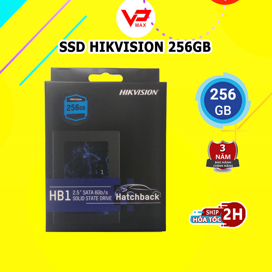 Ổ cứng SSD 128GB 256GB Hikvision bảo hành 3 năm chính hãng dùng cho PC Laptop - VP MAX