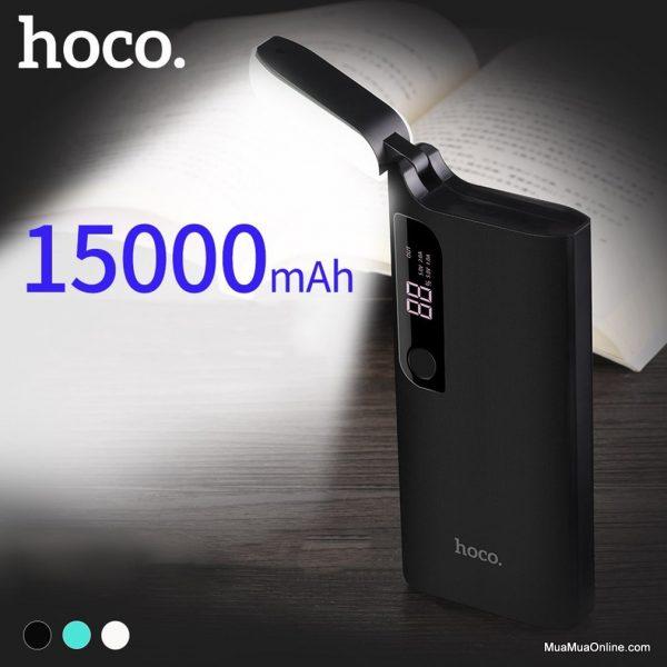 Sạc dự phòng hoco b27 / 15000mah có đèn đọc sách - chính hãng