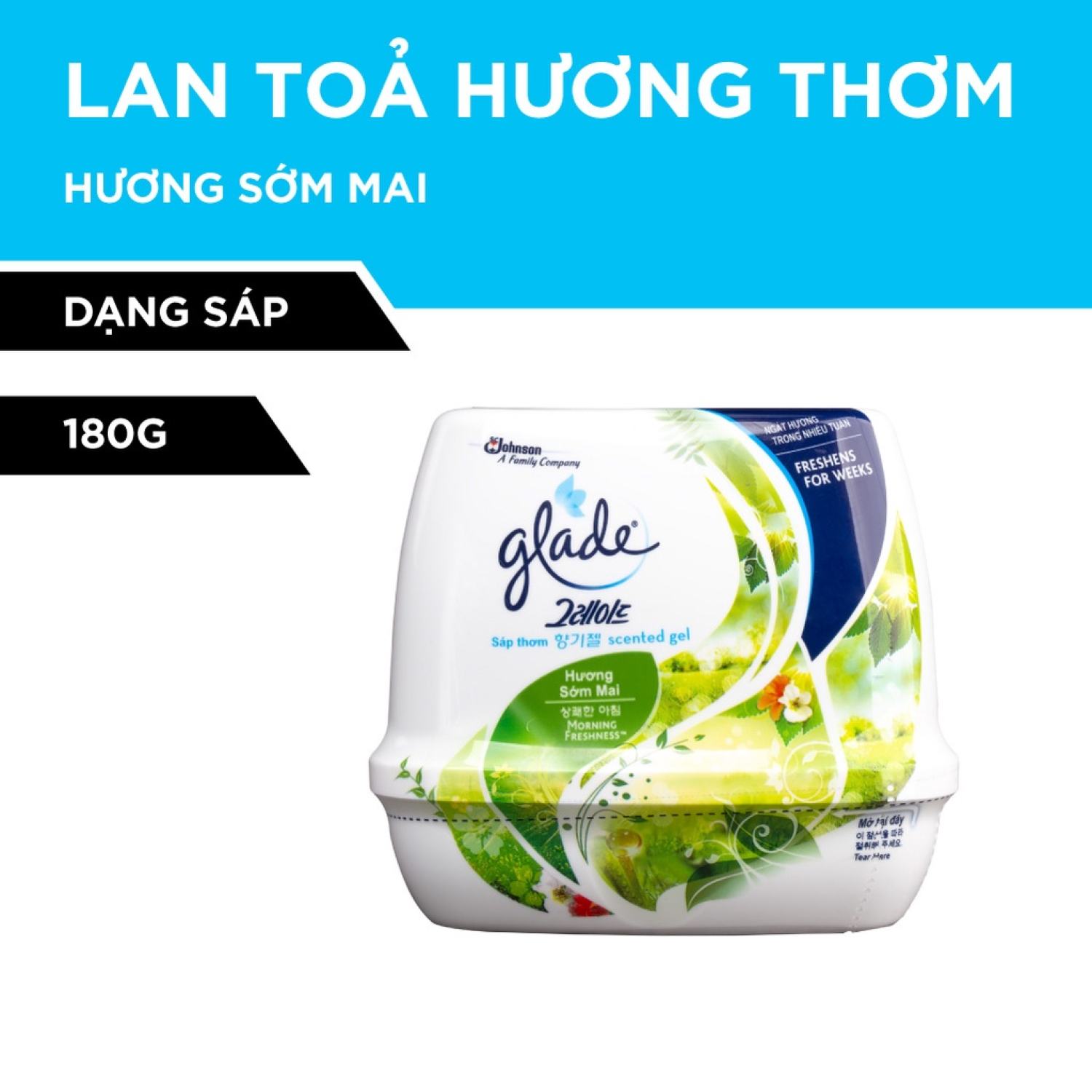 Glade sáp thơm hương sớm mai 180g