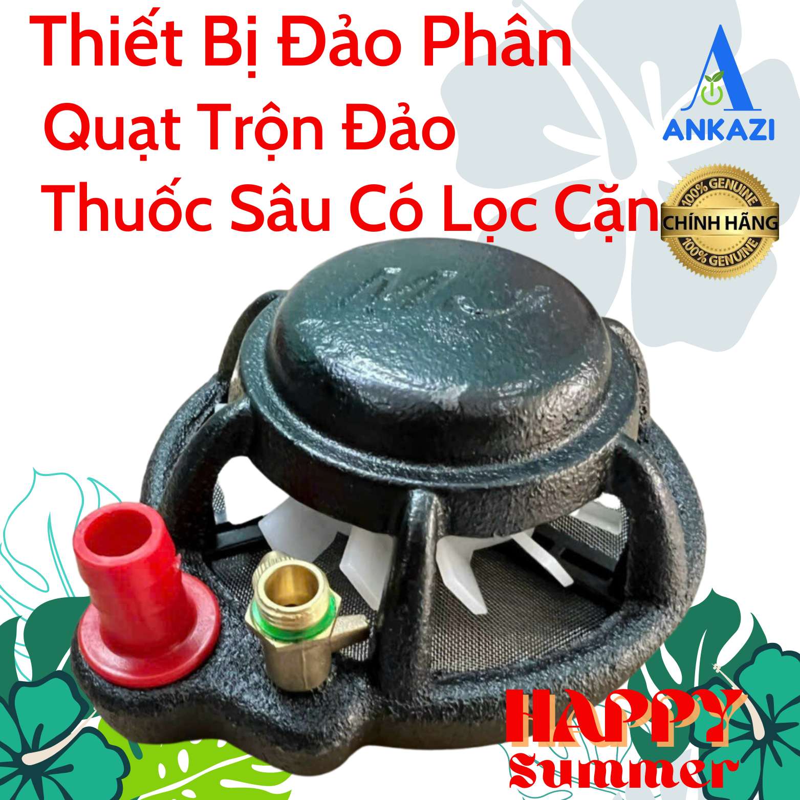 Thiết bị đảo trộn phân tự động,chất liệu Gang,inox,nhựa chịu lực,có lưới lọc cặn rác, hiệu quả an toàn Ankazi