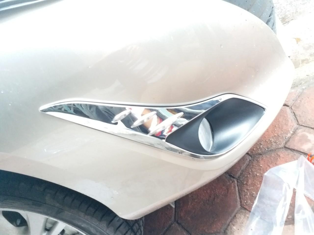 Bộ ốp viền đèn gầm Trước mạ for xe Vios Form 2018 - 2022