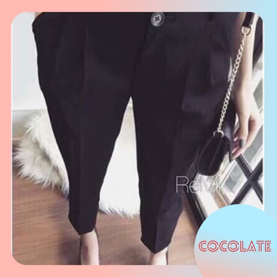 【sẵn sàng】 Quần baggy gấu COC26 quần baggy chất liệu tuyết mưa học sinh công sở cho nữ