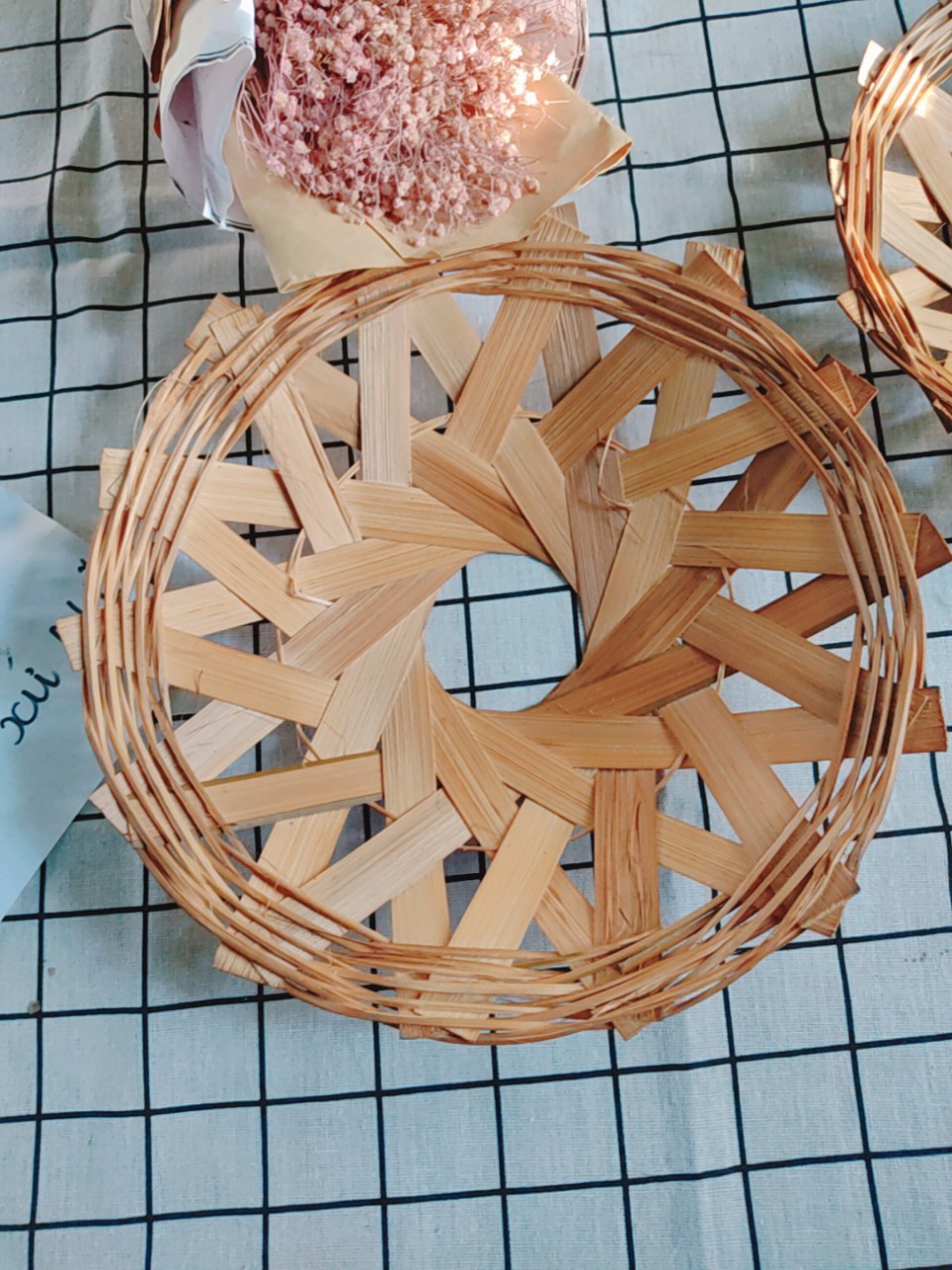 Rế cơm, rế nồi, rế chụp hình trang trí bằng tre - Hàng thủ công mỹ nghệ xứ Nẫu nhiều kích thước 25cm, 29cm, 33cm