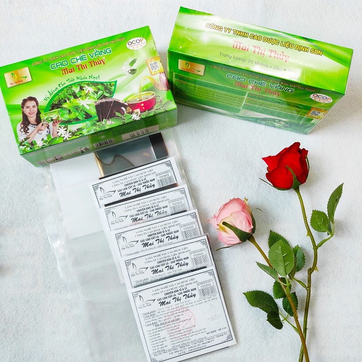 Cao chè vằng nguyên chất 1 miếng 20g - Chè vằng thương hiệu đặc sản Quảng Trị