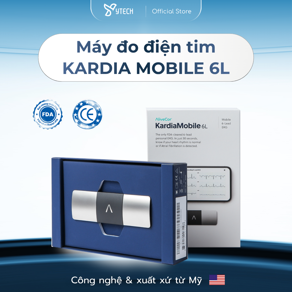 [Ytech] Kardiamobile 6L Personal Ecg Monitor - Premium 6-Channel Version (Us Fda Certified)