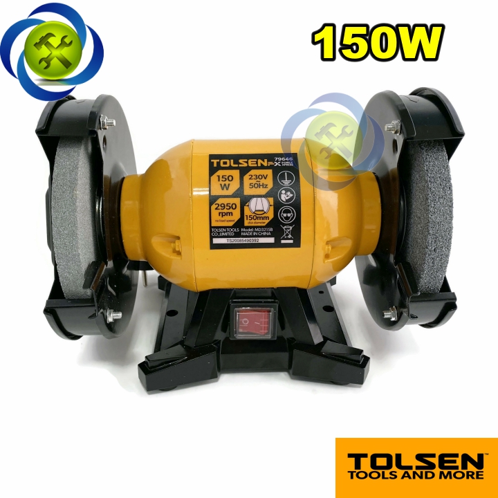 Máy mài để bàn 2 đá 150w tolsen 79646