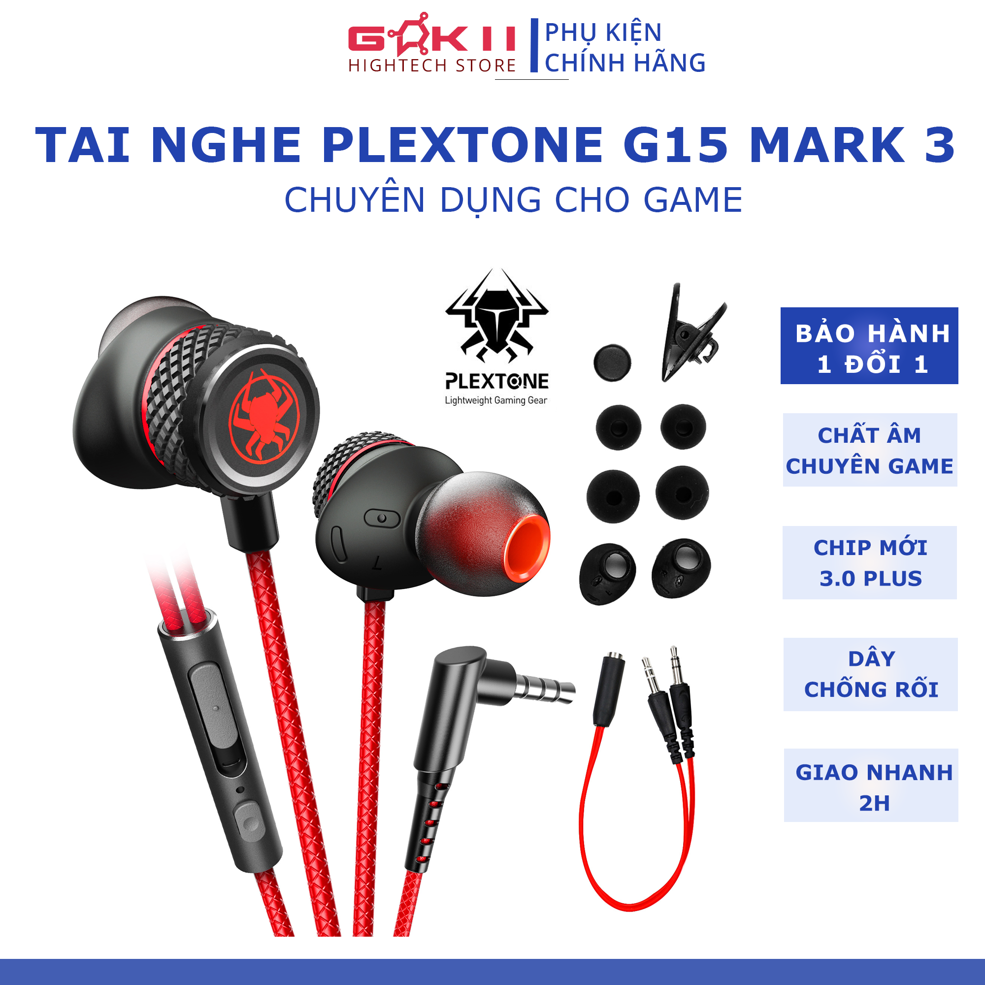 Tai nghe gaming cho điện thoại Plextone G15 Mark ||| phiên bản 2022