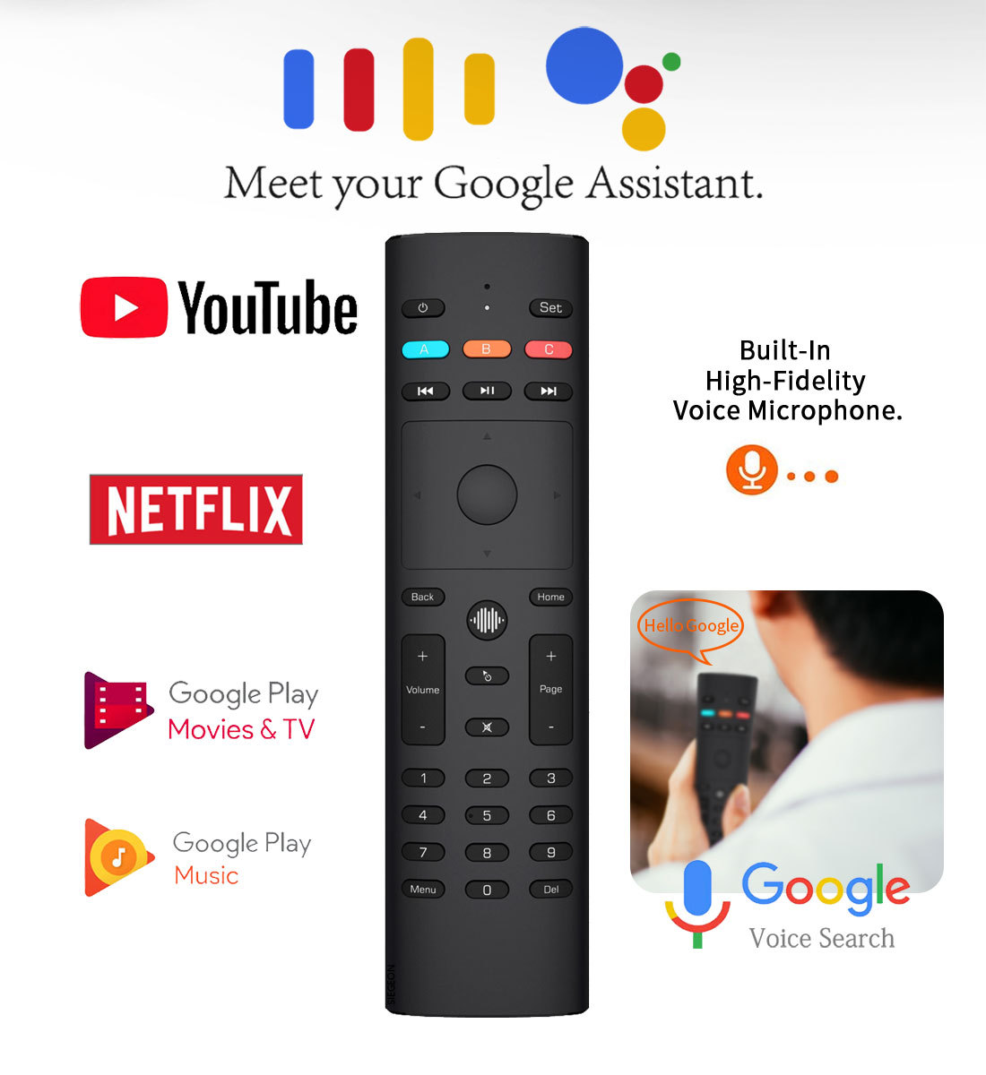 [HCM]Điều Khiển G40S Tìm Kiếm Giọng Nói tích hợp Chuột Bay Air Mouse Remote Voice Tìm kiếm nội dung bằng giọng nói