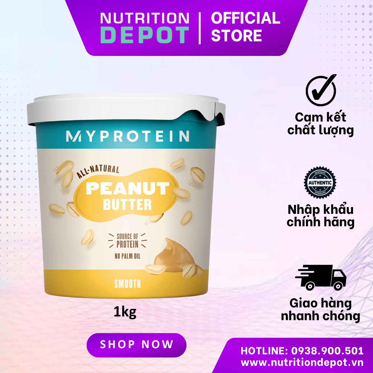 Bơ đậu phộng - Tăng cường sức khỏe tim mạch - Nutrition Depot Vietnam