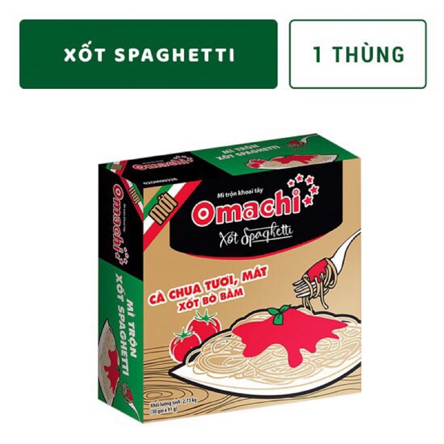 Mì Omachi xốt Spaghetti 91g/gói
