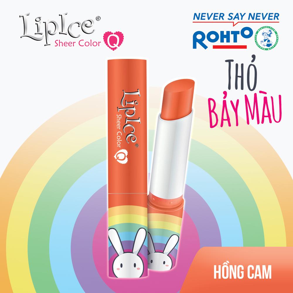 [HCM]Son Dưỡng LipIce Dễ Thương Phiên Bản Thỏ Bảy Màu Hồng Cam Hương Trà Đào 2.4g
