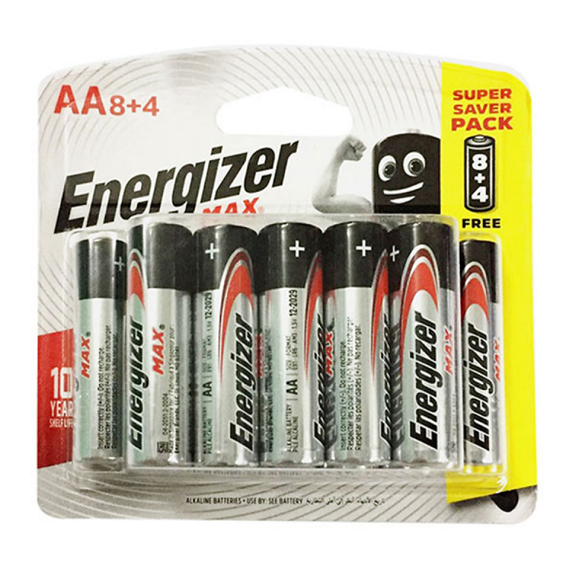 Pin aa energizer max e91 bp8+4
