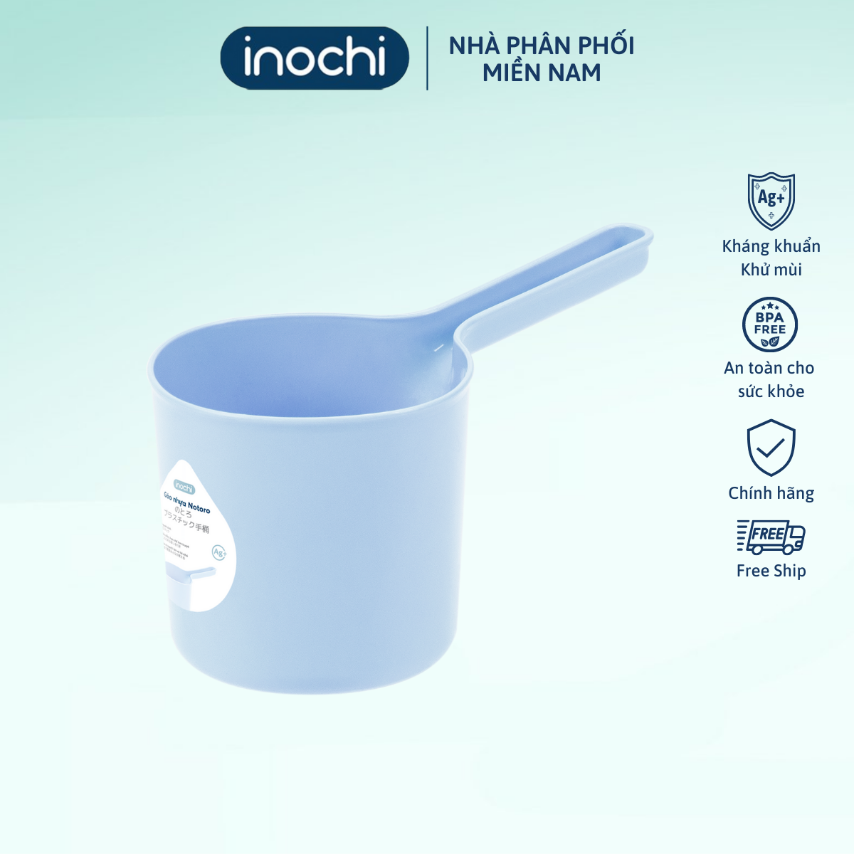 Gáo nhựa inochi Notoro gáo múc nước tiện dụng bền đẹp