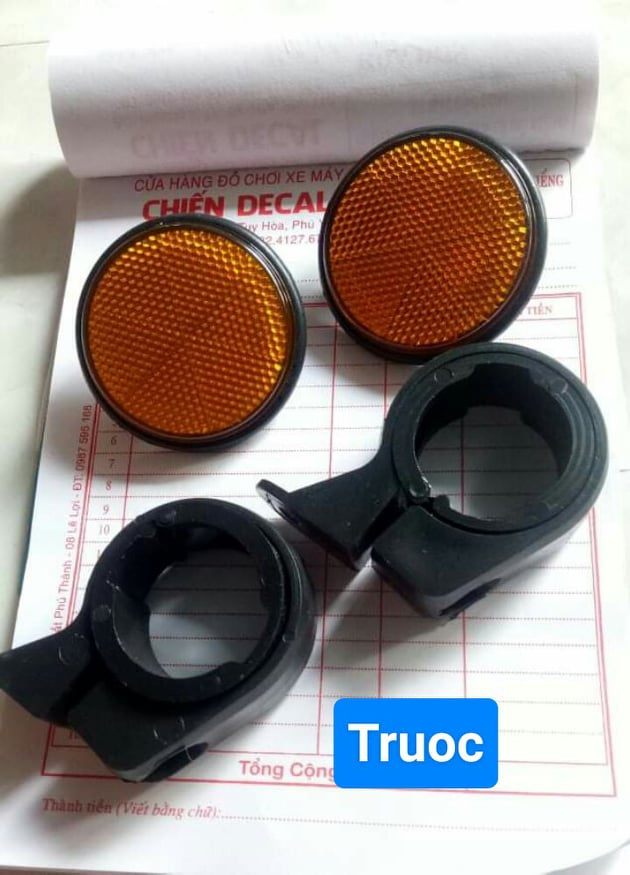 Mắt mèo phản quan gắng xe máy -cặp trước bát cùm phuộc.