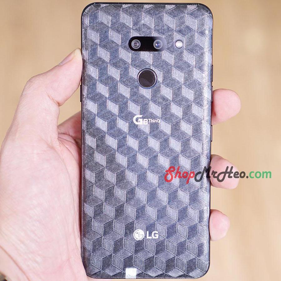 [HCM]Bộ 3 Skin Dán Mặt Sau Lưng Vân 3D Carbon LG G8 ThinQ - Có Đủ loại 2 Camera và 3 Camera