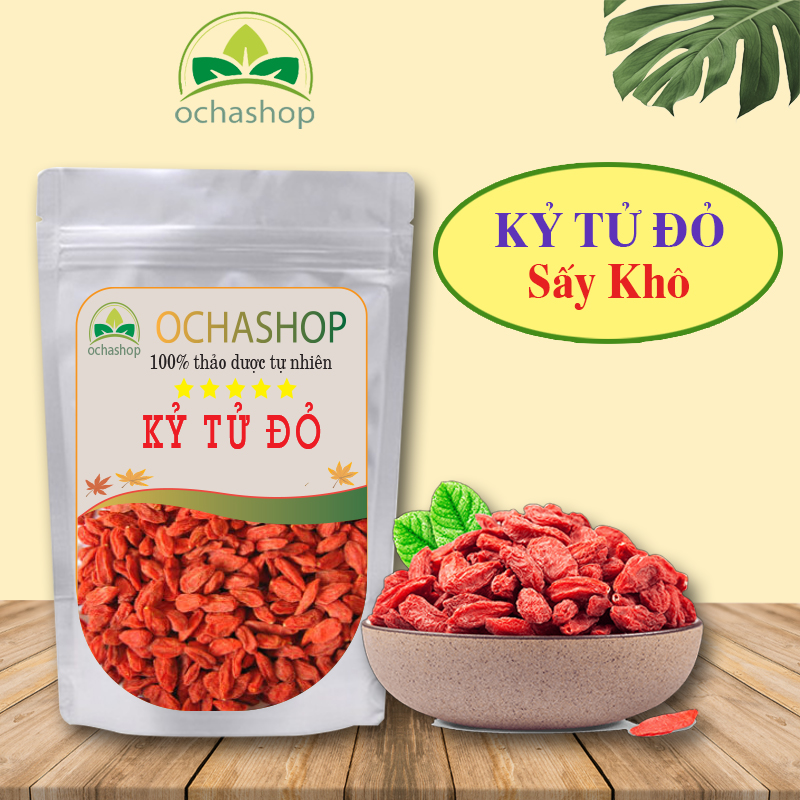 Kỷ tử đỏ sấy khô 200gr, giúp đẹp da , tăng cường thị lực