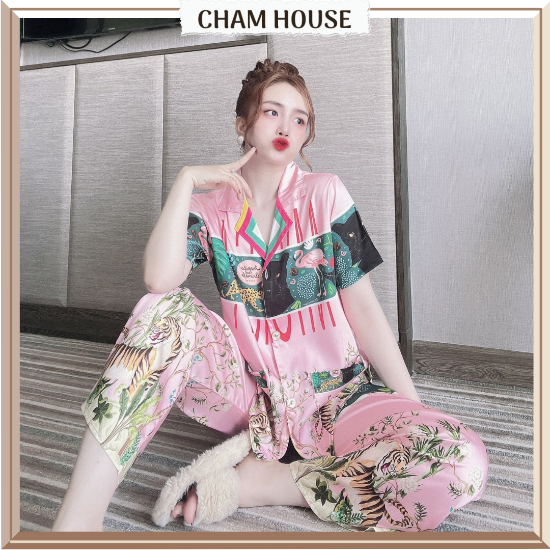 Pyjama nữ Đồ bộ mặc nhà Lụa Tơ Tằm Thiết kế cao cấp Cham House