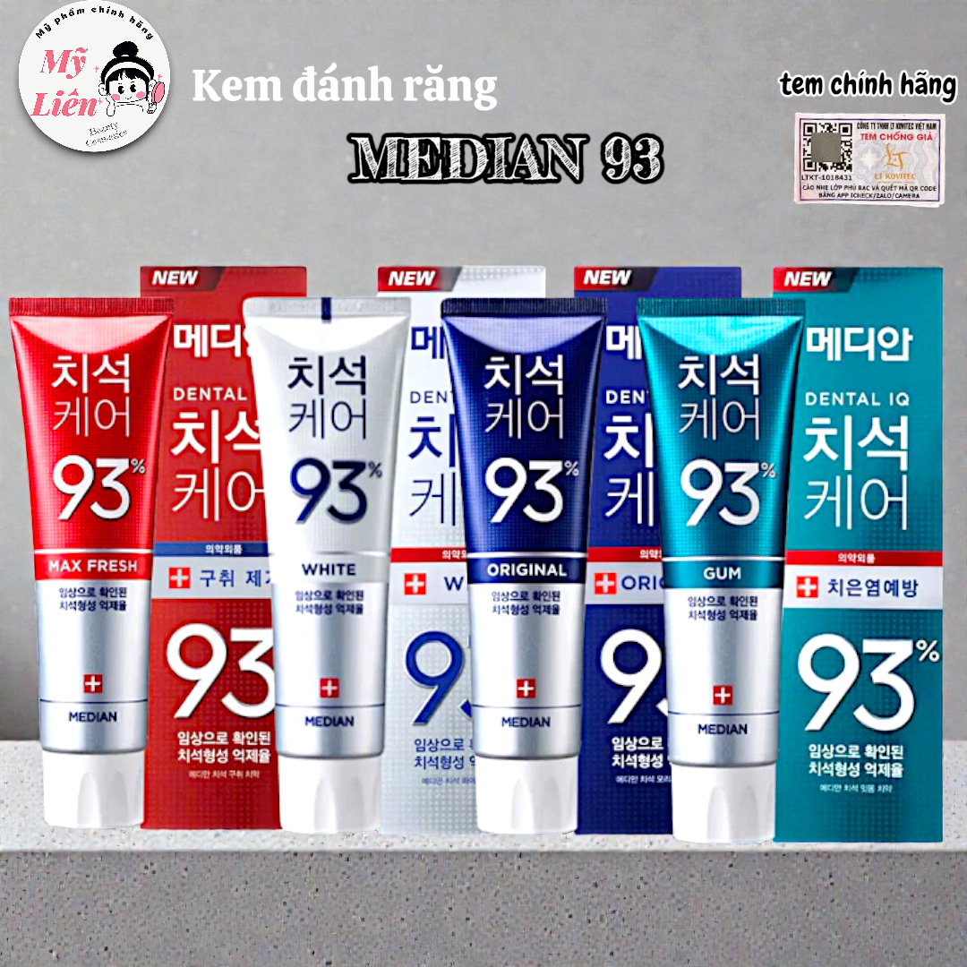 Mẫu Mới - Kem đánh răng MEDIAN 93% 120g Hàn quốc ( Chính hãng)