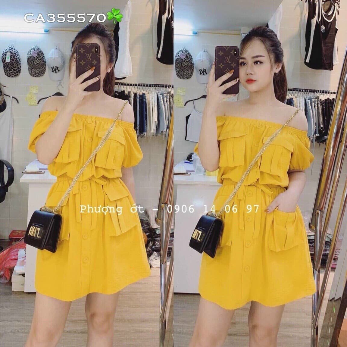 [MẪU MỚI]JUM bèo nữ thiết kế trễ vai tay ngắn với hai lớp áo chất liệu là chéo nhung thời trang SUNI