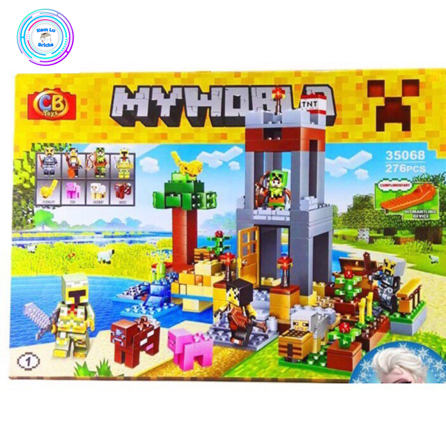 Bộ lắp ráp xếp hình My World No.35068: Tháp canh Minecraf chống quái vật