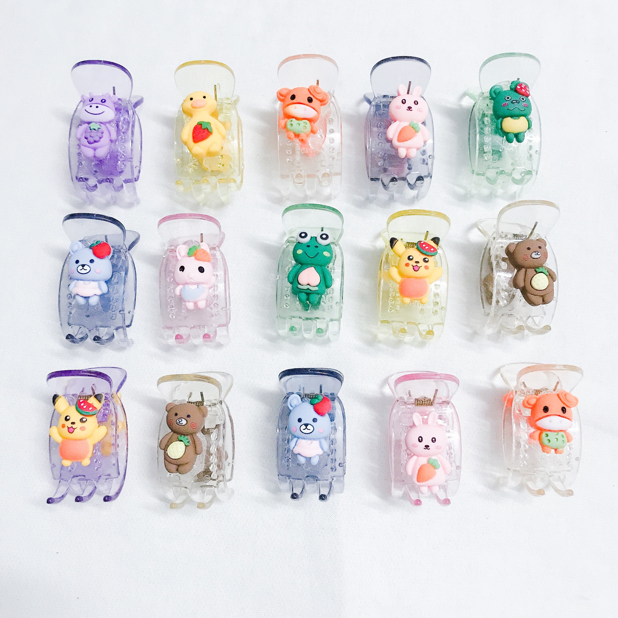 [FREESHIP + HOÀN TIỀN 50K] { HÀNG XỊN } Kẹp Càng ( Gấp Tóc ) 5 Răng Trong Suốt Đính Icon Hoạt Hình Dễ Thương HOT TREND PKHN0165