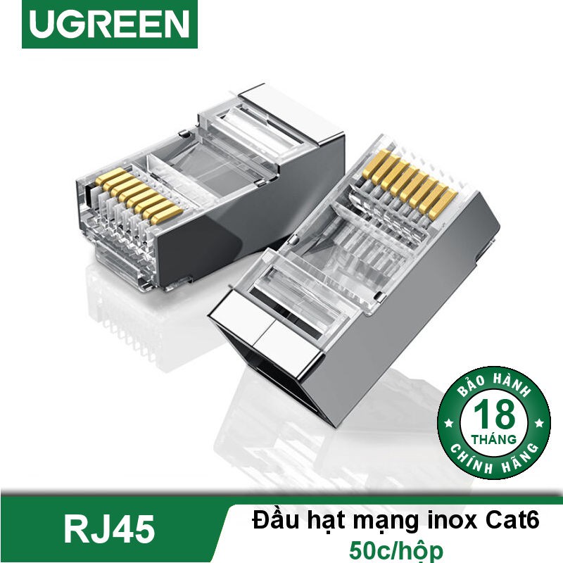 Hạt mạng rj45 cat6 50c/túi ugreen 50247 cao cấp