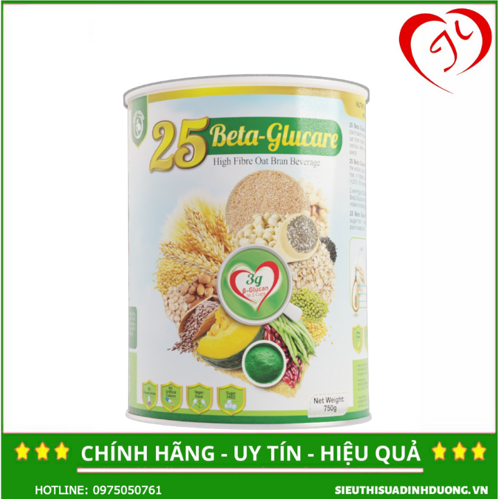 25 Beta Glucare 750g - Ngũ cốc Dinh dưỡng cho người tiểu đường | Thương hiệu 25 Green Nutri