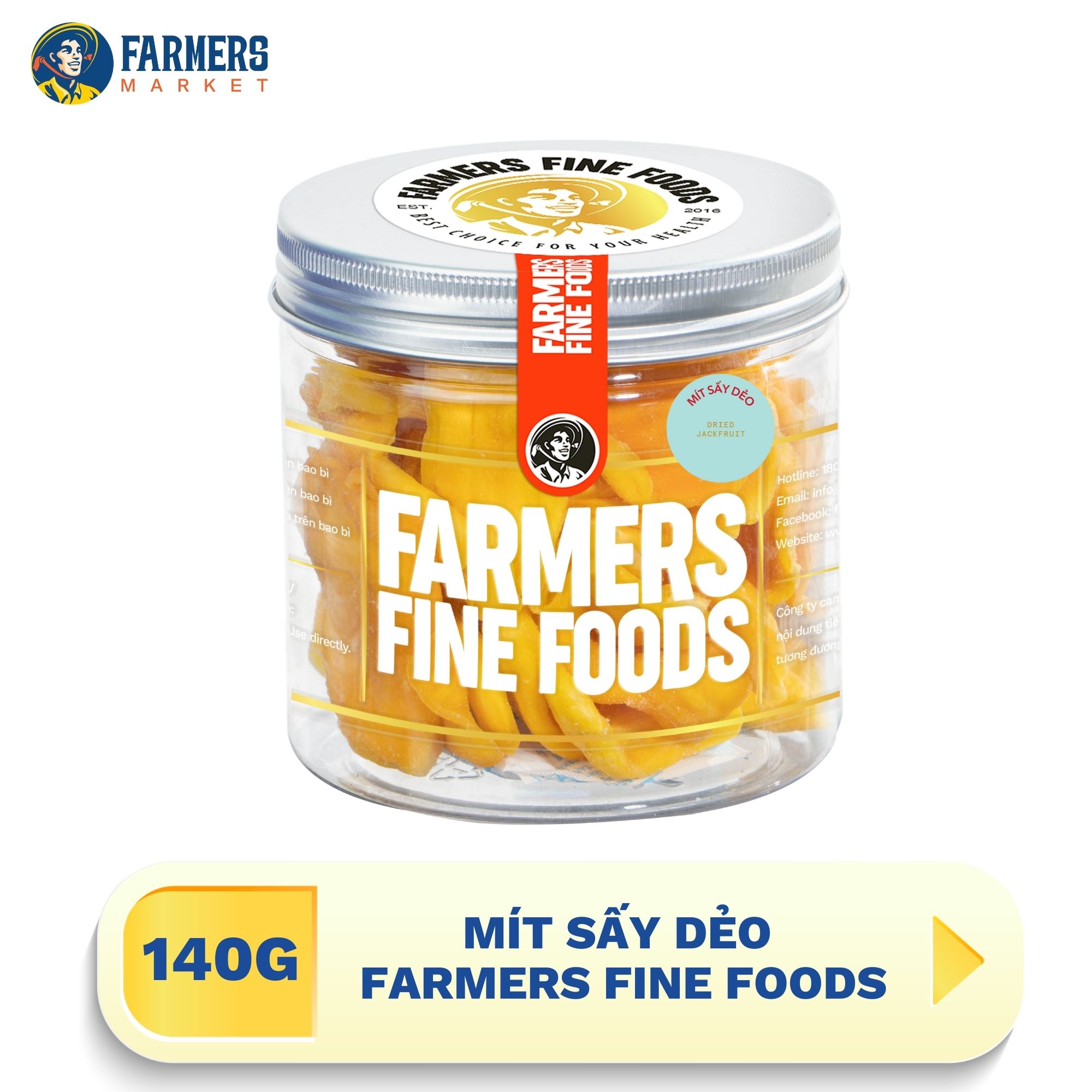 Mít sấy dẻo Farmers Fine Foods 140G