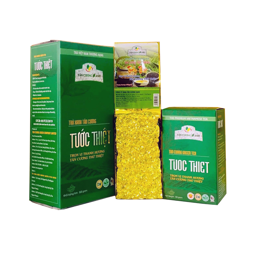 Trà tân cương tước thiệt - trà thái nguyên tôm nõn tân cương xanh chính hãng 100gr, 200gr, 500gr