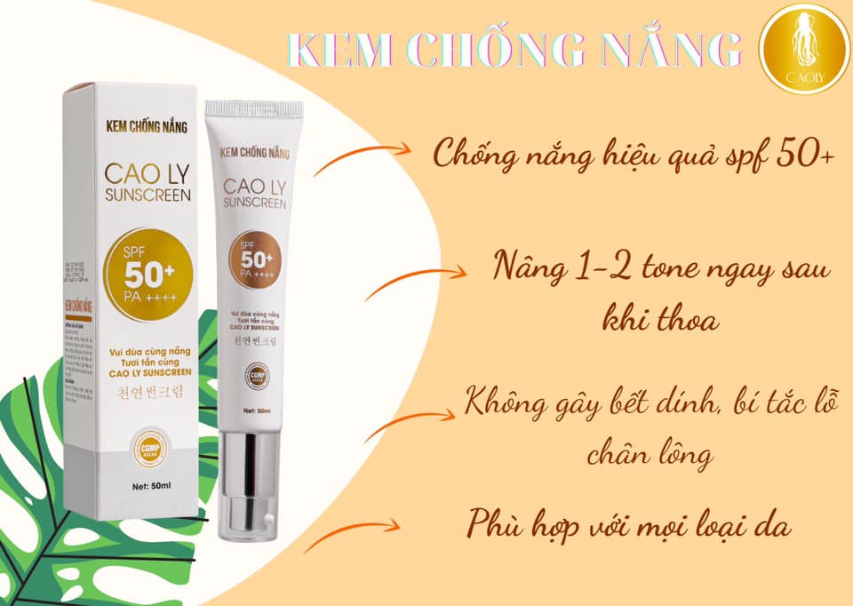 [CHÍNH HÃNG] KEM CHỐNG NẮNG CAO LY CAO CẤP