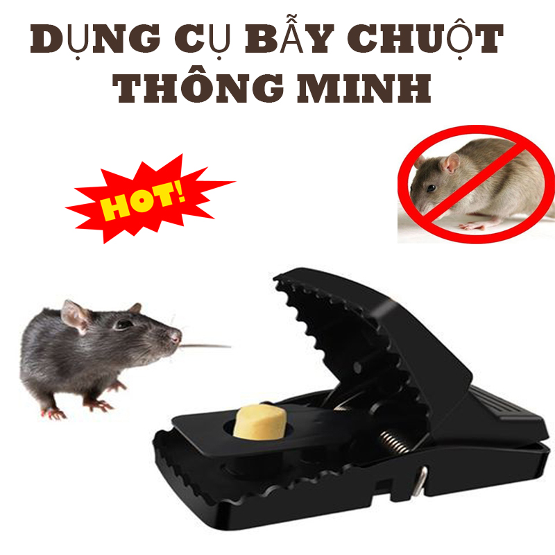 Bẫy chuột thông minh - Thiết kế nhỏ gọn cực kì dễ sử dụng - Kết hợp bẫy đập lẫn keo dính - Chuột không thể chạy thoát giúp bạn tiêu diệt lũ chuột đáng ghét trong chỗ ở của bạn.
