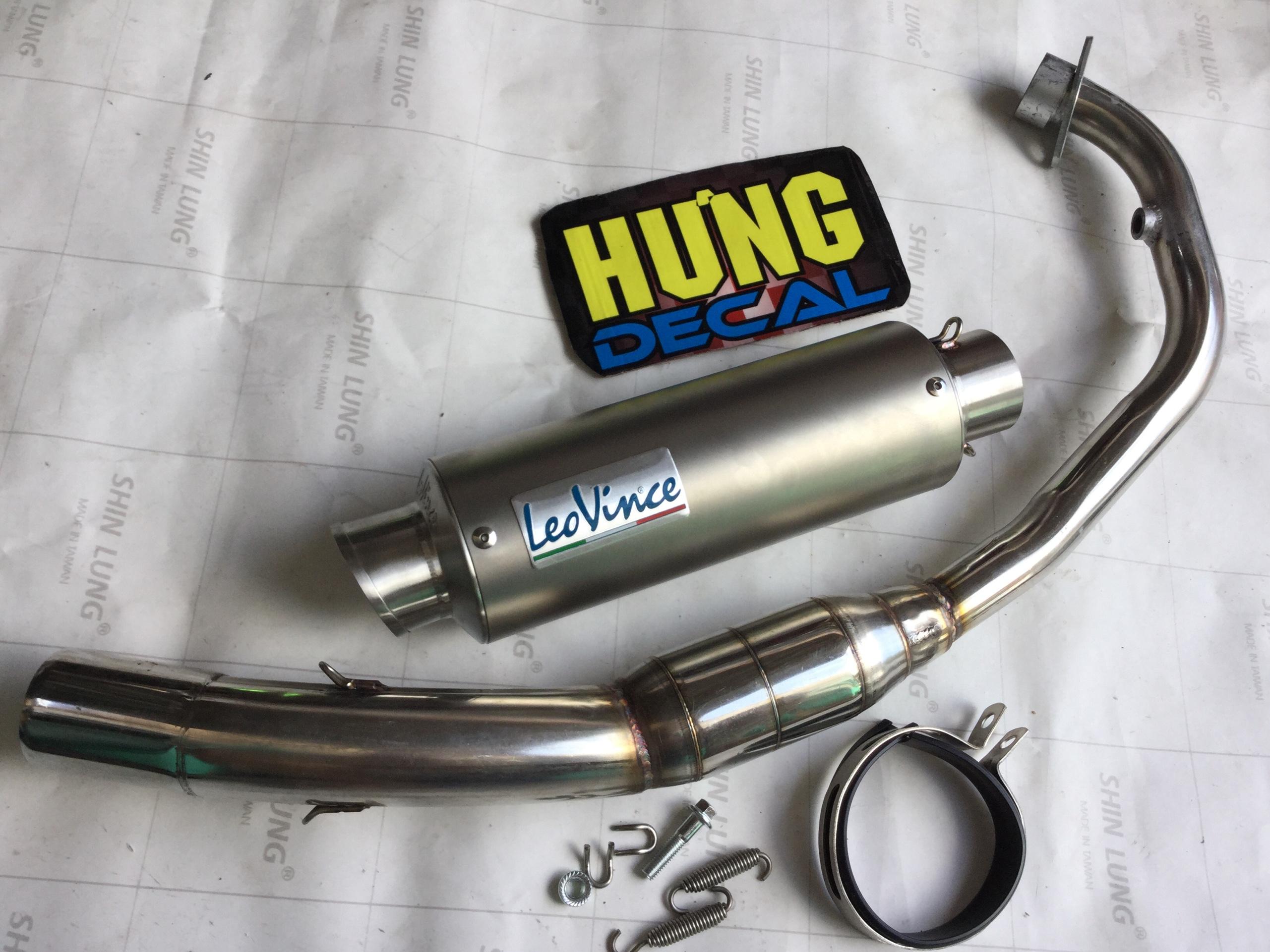 Pô Leovince Bạc - Cổ Bầu inox  Winer + Exciter + sonic + Satria + Raider , Sản Phẩm Chất Lượng, Gian Hàng Uy Tín, Giá Cả Cực Tốt, Mua Ngay.