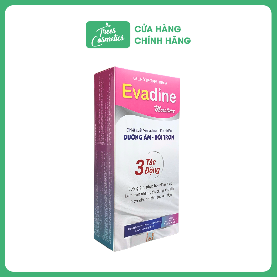 Gel Evadine Moisture thiên nhiên Dưỡng Ẩm Bôi Trơn vùng kín (Bao bì mới)