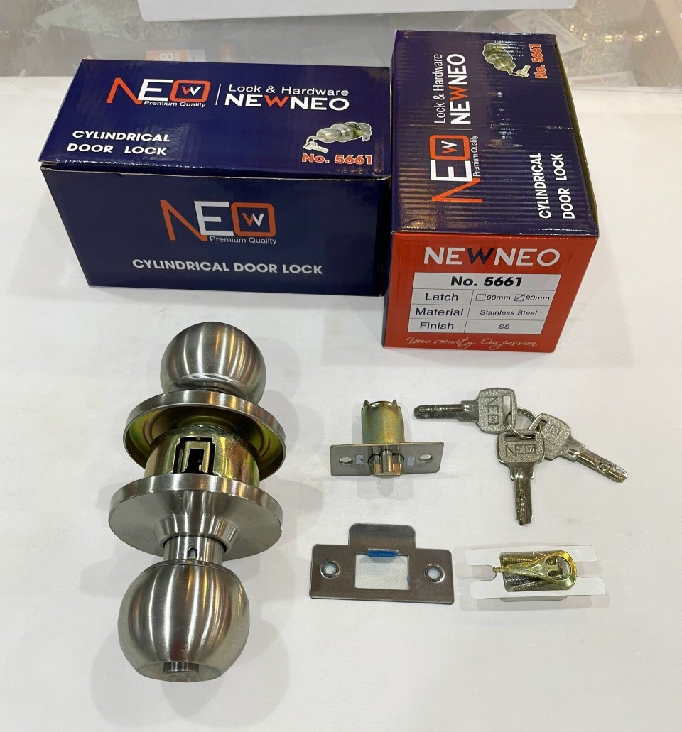 Bộ khóa cửa tay nắm tròn neo 5661, 5881
