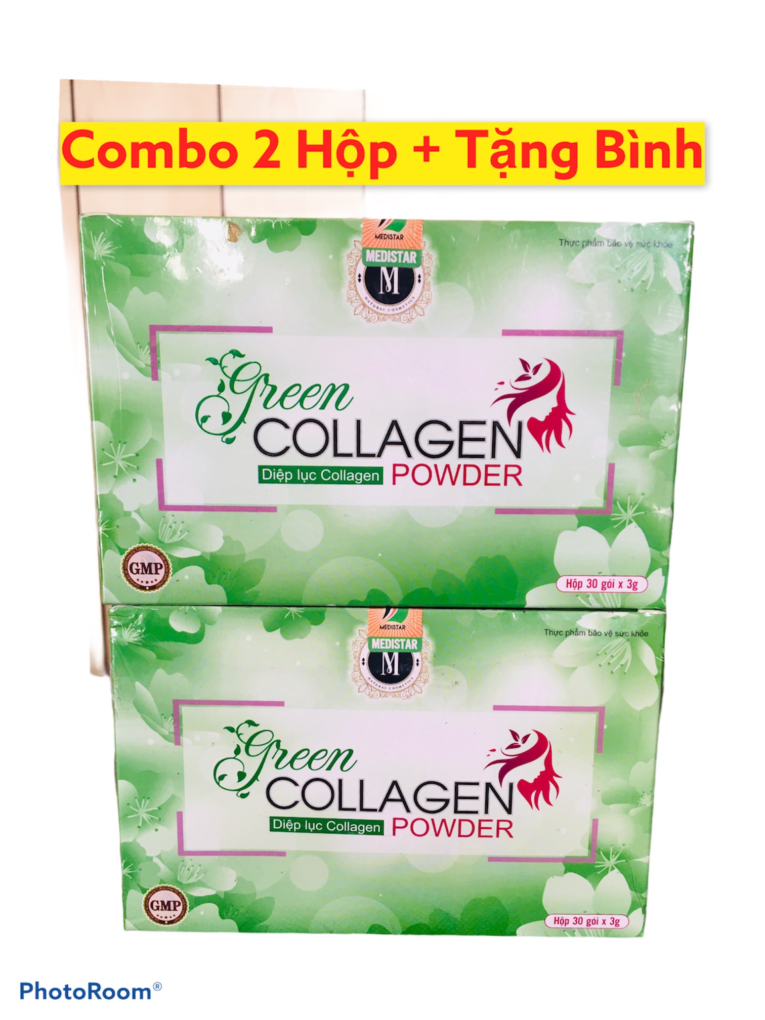 ( BÁN SỈ ) COMBO 2 HỘP DIỆP LỤC COLLAGEN - NƯỚC UỐNG ĐẸP DA ĐẸP DÁNG ( MỖI HỘP 30 GÓI)