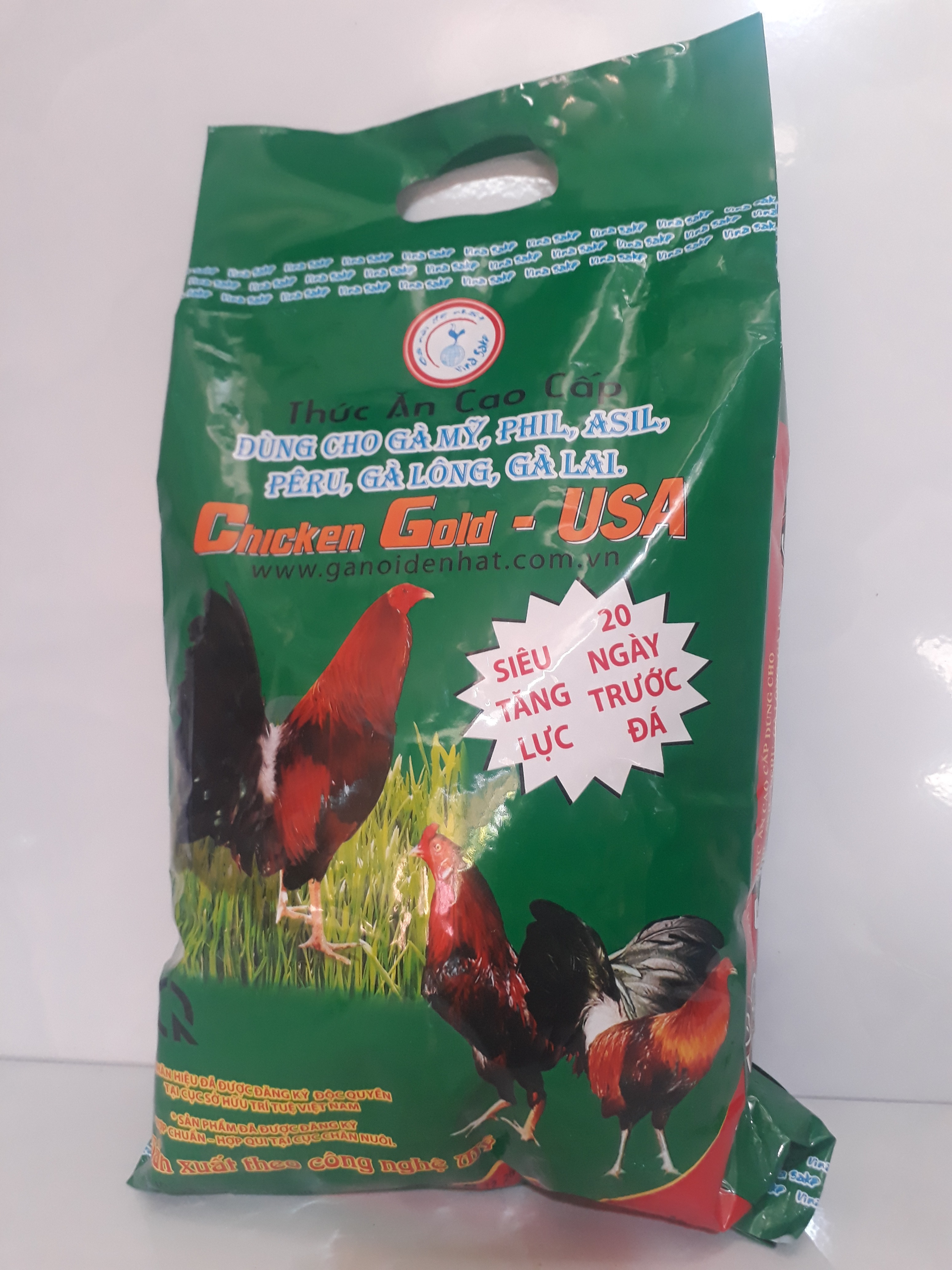 thức ăn gà đá xanh