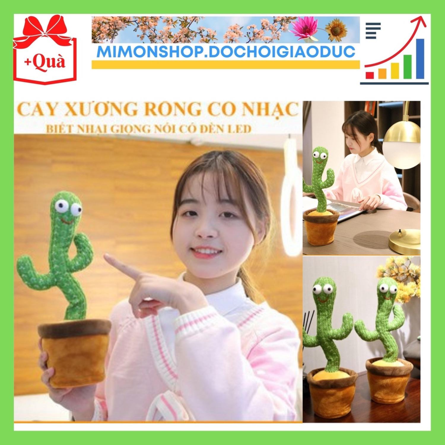 Cây Xương Rồng Nhảy Múa Vui Nhộn Phát 120 Bài Hát Nhạc Có Tiếng Việt - Nhại Được Giọng Nói MIMON