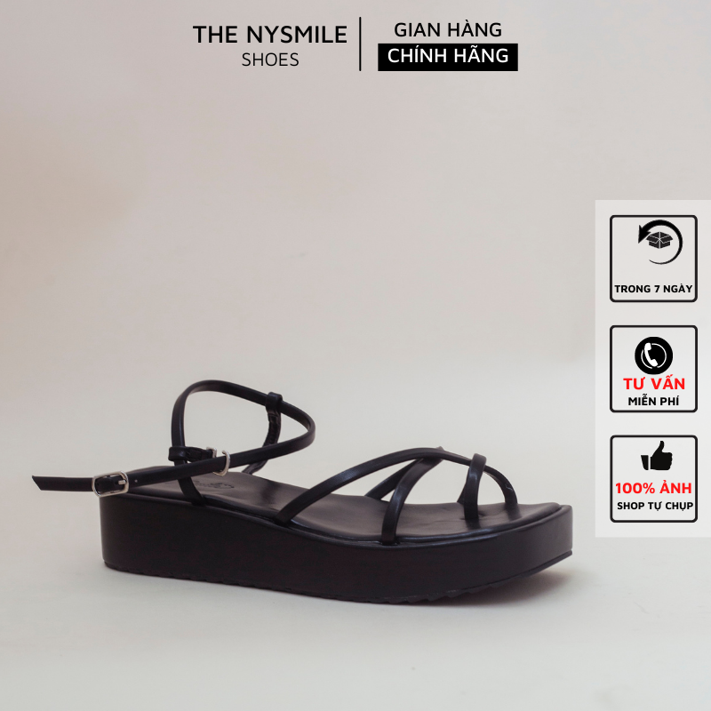 Sandal đế bánh mì 3p quai đan - Thenysmile - SEGY