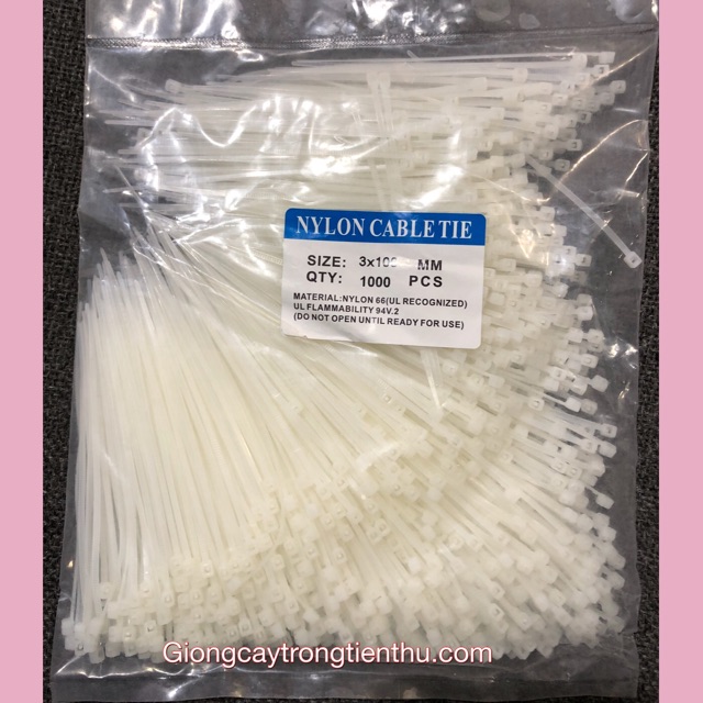 LẠT NHỰA # DÂY THÍT NHỰA #DÂY BUỘC NHỰA# (3x100mm)