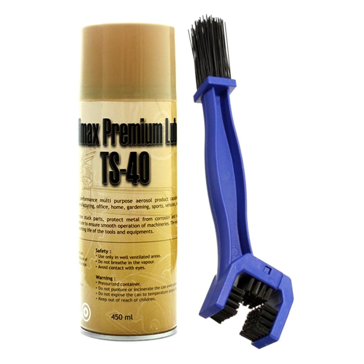 [HCM]Combo Chai Xịt Vệ Sinh Sên Himax Premium Lub TS-40 (450ml) Và Bàn Chải Vệ Sinh Sên