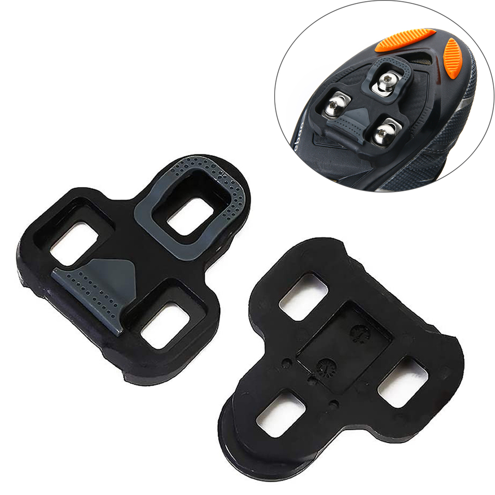 JUYINE Màu đen Siêu nhẹ Đi xe đạp Cleats Phụ kiện xe đạp Bàn đạp tự khóa Bàn đạp xe đạp Cleats Tương thích với LOOK KEO Bàn đạp xe đạp