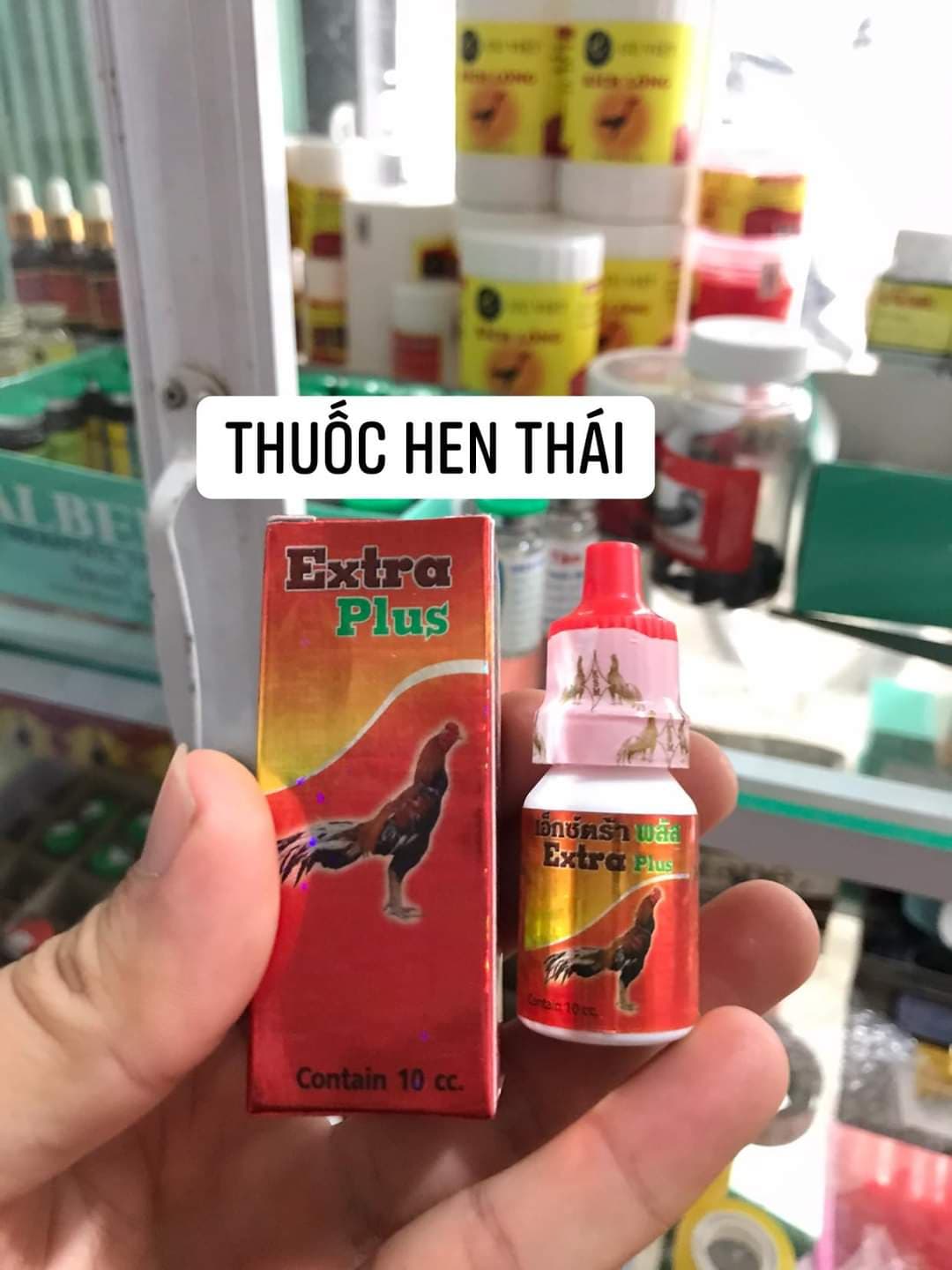 Extra plus đỏ ( 10ml ) gà khò gáy không ra tiếng,gà ủ rũ